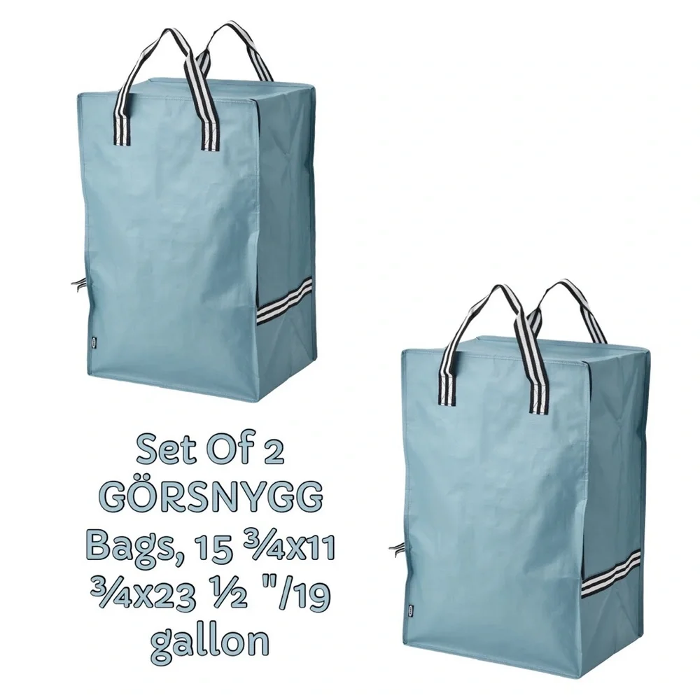 GÖRSNYGG Bag, blue, 15 ¾x11 ¾x23 ½ 